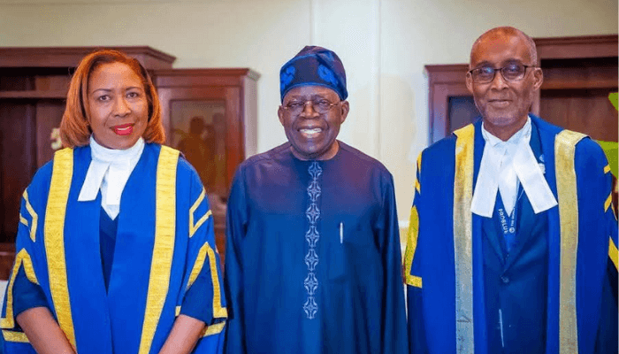 Alvina Reynolds and Bola Tinubu