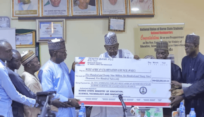 Borno WASSCE fees