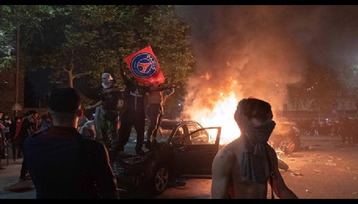 79 arrested as PSG Champions League celebrations turn violent in Paris