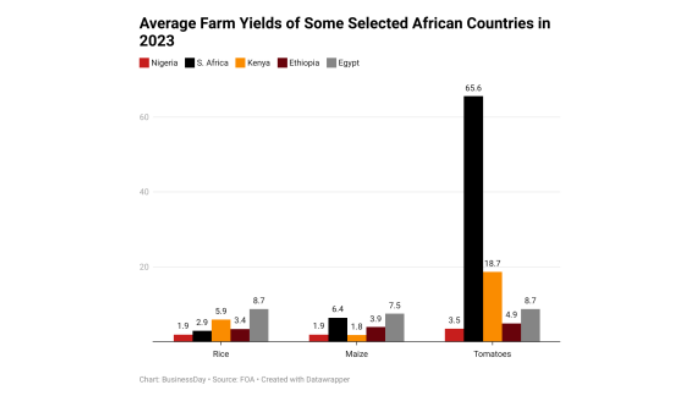 Crop yields in Nigeria