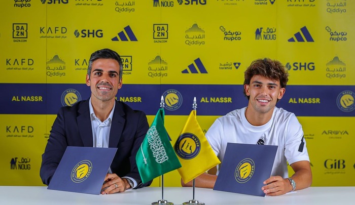 Joao Felix completes £43.7m move to Saudi Arabian side Al Nassr