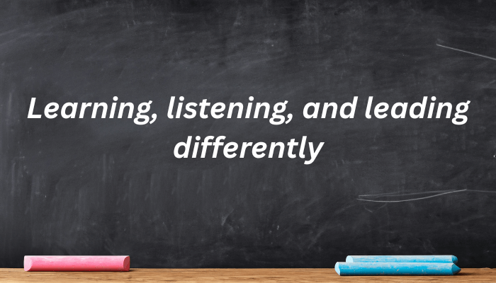 Learning and listening differently