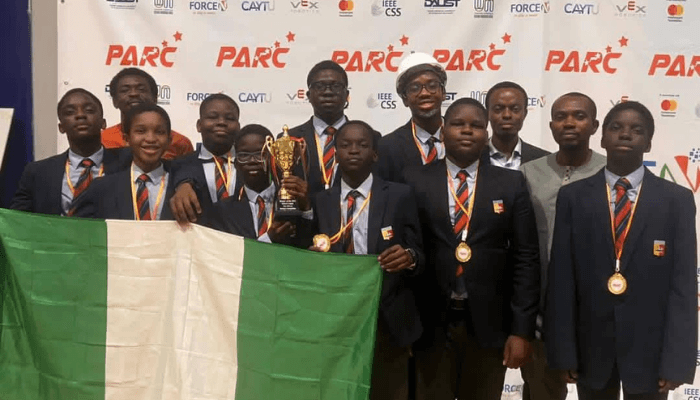 Nigeria’s Whitesands School’s robotics team
