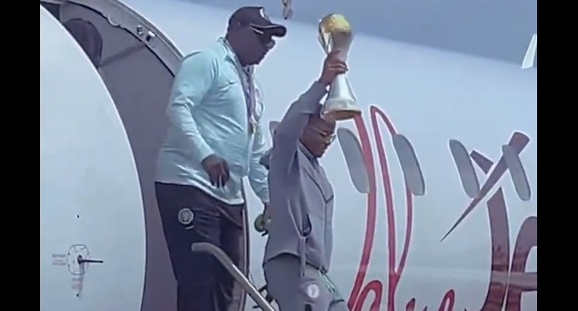 Super Falcons arrive Abuja to meet President Tinubu and trophy parade