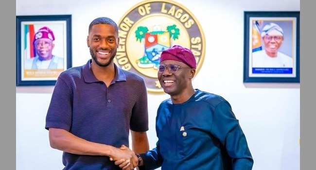 Chelsea’s Tosin Adarabioyo visits Governor Sanwo-Olu, champions youth football in Lagos