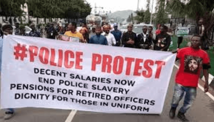 police protest in Abuja
