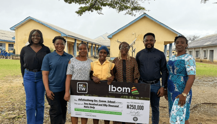 Adiaha Obong students' fish farming