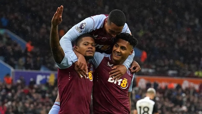 Aston Villa beat Fulham to claim first Premier League win