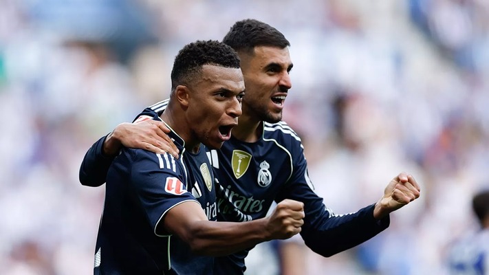 La Liga: Mbappe shines as 10-man Real Madrid edge Sociedad 2-1