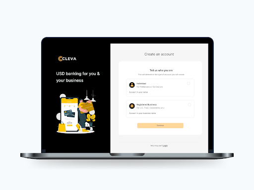 How to open a dollar account for your business online with Cleva