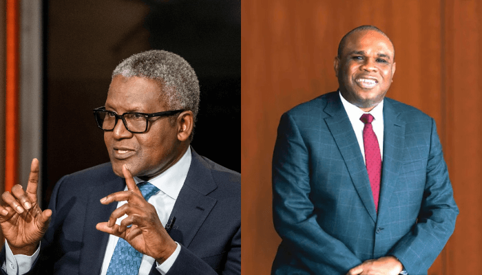 Aliko Dangote and Benedict Oramah