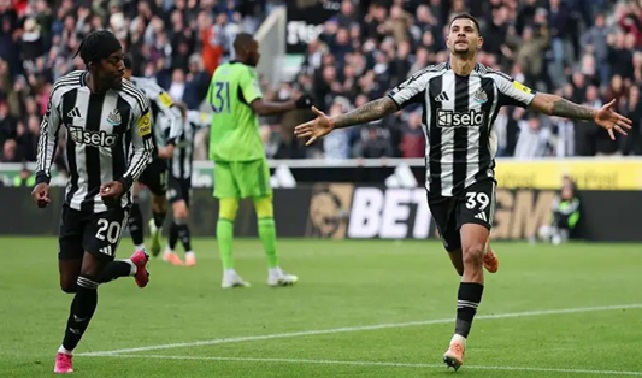 Guimaraes’ late strike seals Newcastle win against Fulham