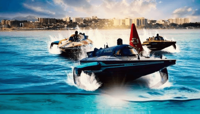 Electric boat racing