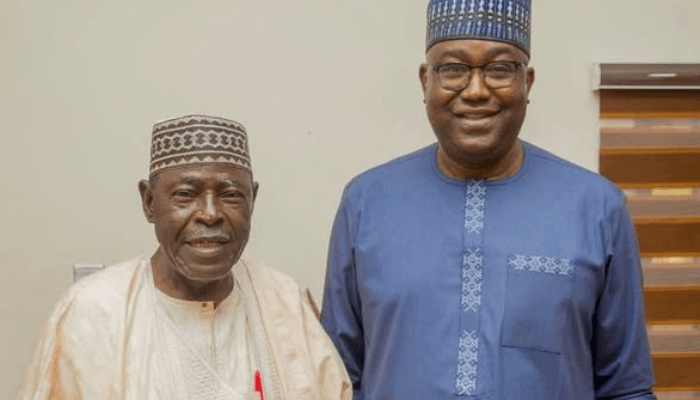 Gbenga Olawepo-Hashim (r) and Damishi Sango