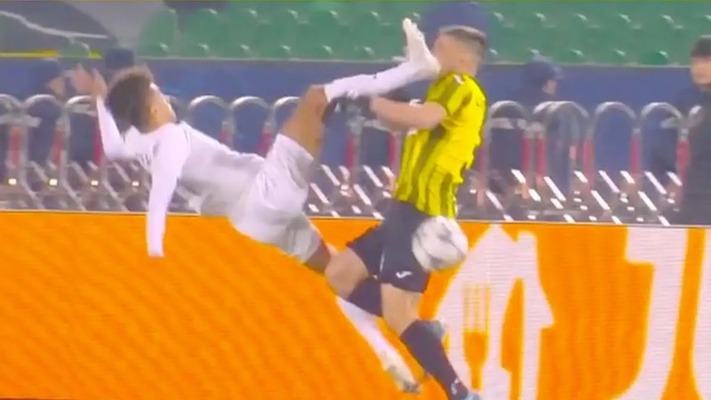 Joao Correia sets Champions League record for fastest Red Card