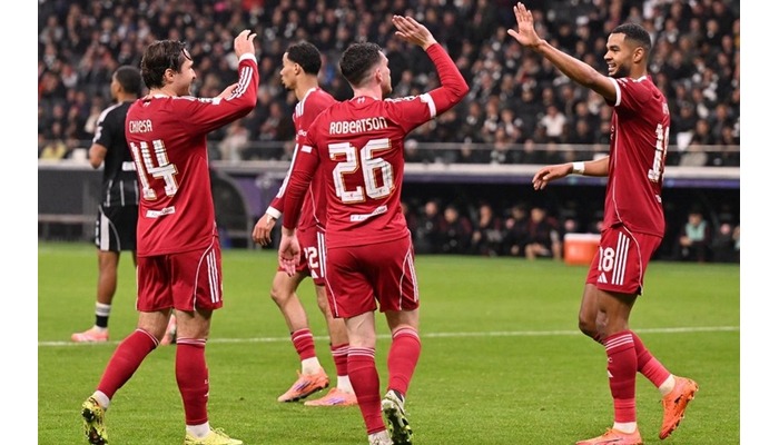 UCL: Liverpool hammer Frankfurt 5-1 to end losing streak