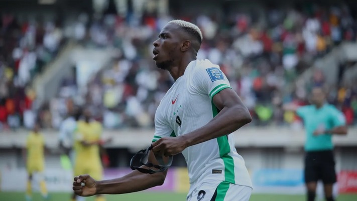 Galatasaray hails Osimhen after hat-trick heroics against Benin