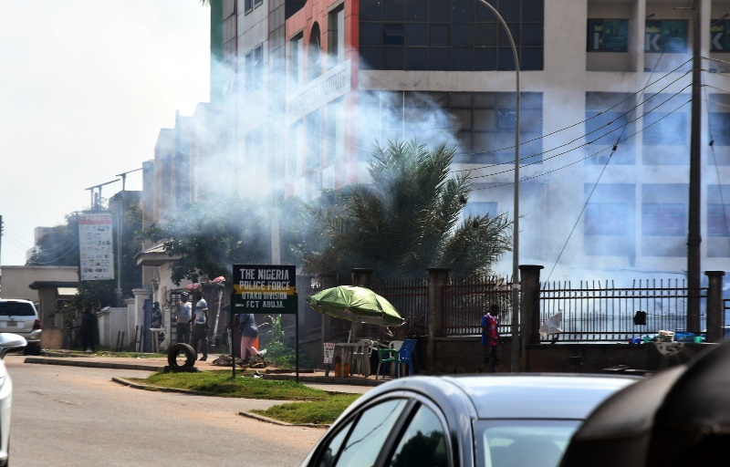 Police teargas at NUJ secretariat in Utako
