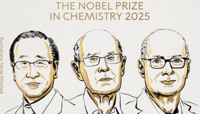 Chemistry Nobel prize 2025 awarded to trio for groundbreaking work on metal-organic frameworks
