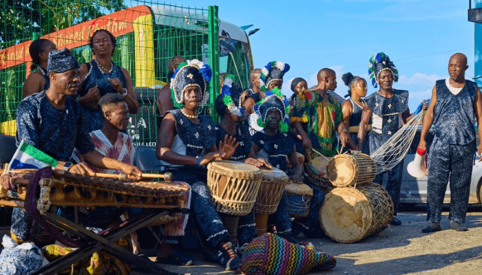 African cultural performers