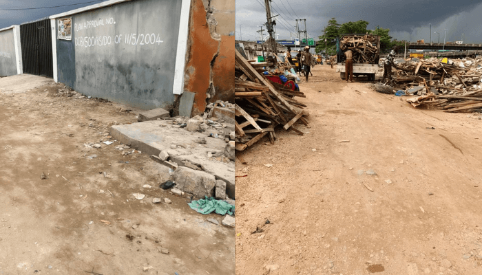 demolition in Oworonshoki