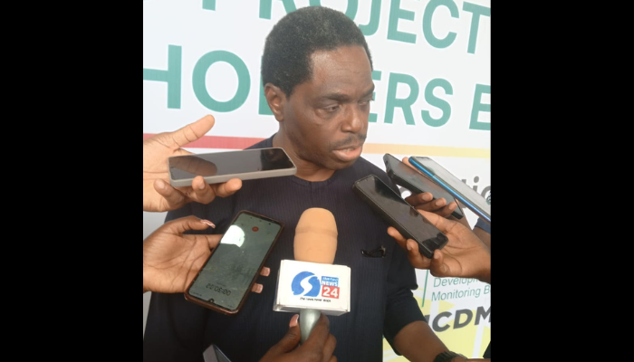 Lanre Olawuyi, General Manager, Nigerian Content of Renaissance Africa Energy Company Limited, explaining the concept note