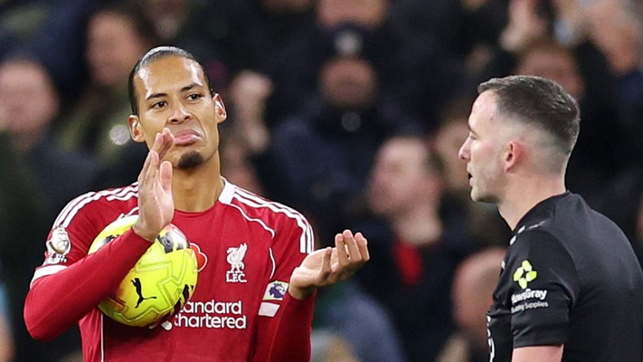 Liverpool file complaint to PGMOL over disallowed Van Dijk goal