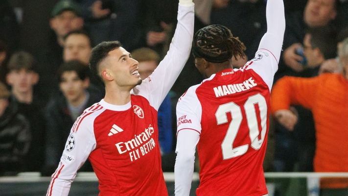Champions League: Arsenal beat Club Brugge to maintain 100% record