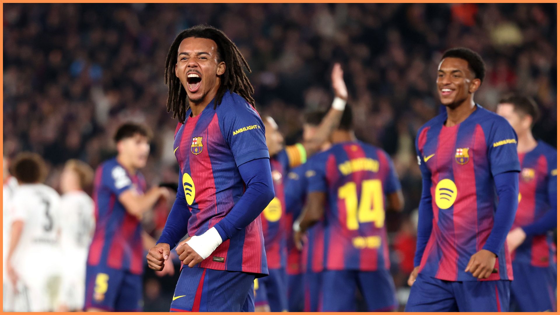 Champions League: Kounde brace boosts Barcelona top-eight push