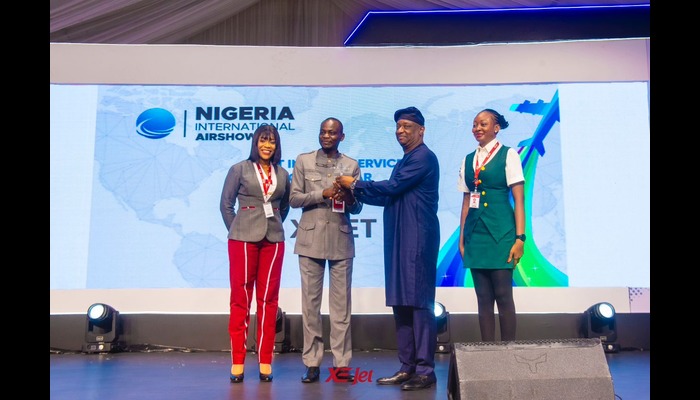 XEJet wins best in-flight service award at Nigeria International Airshow