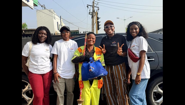 Foundation distributes food items to female LAWMA workers