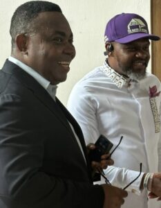 Chamberlain Peterside (l), DG of RSIPA, with Mayor of Housing, My-ACE China, CEO of the Housing and Construction Mayor Ltd, at the breakout session of the PH International Trade 2025