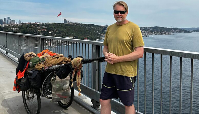 Karl Bushby approaches the end of a 27-year walk around the world