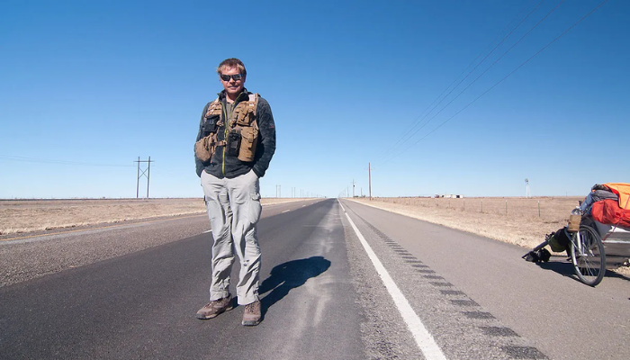 Karl Bushby approaches the end of a 27-year walk around the world