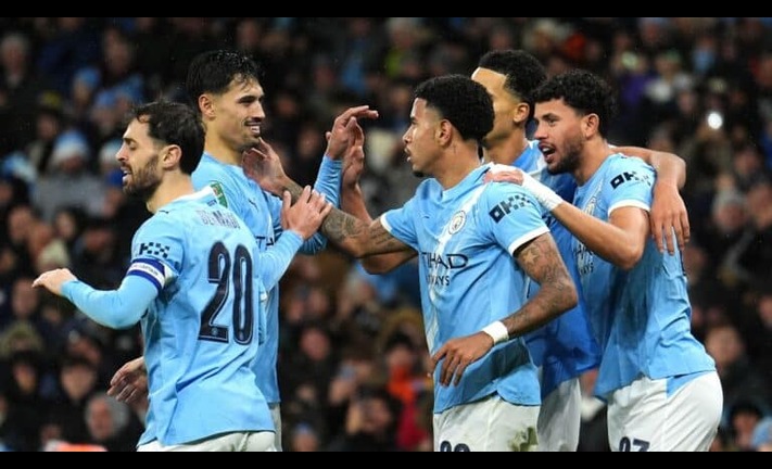 Carabao Cup: Cherki stunner sends Man City into semi-finals