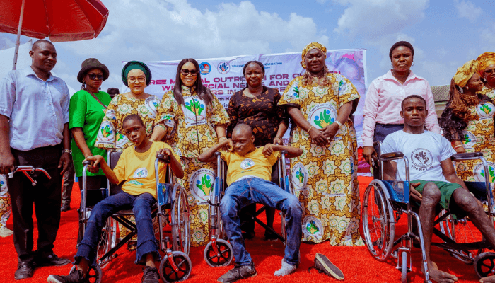 Oborevwori's wife reaches out to children with special needs