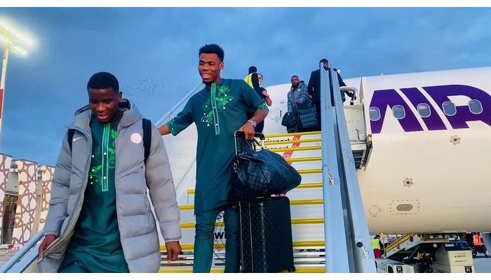 Super Eagles arrive in Morocco for AFCON 2025 campaign